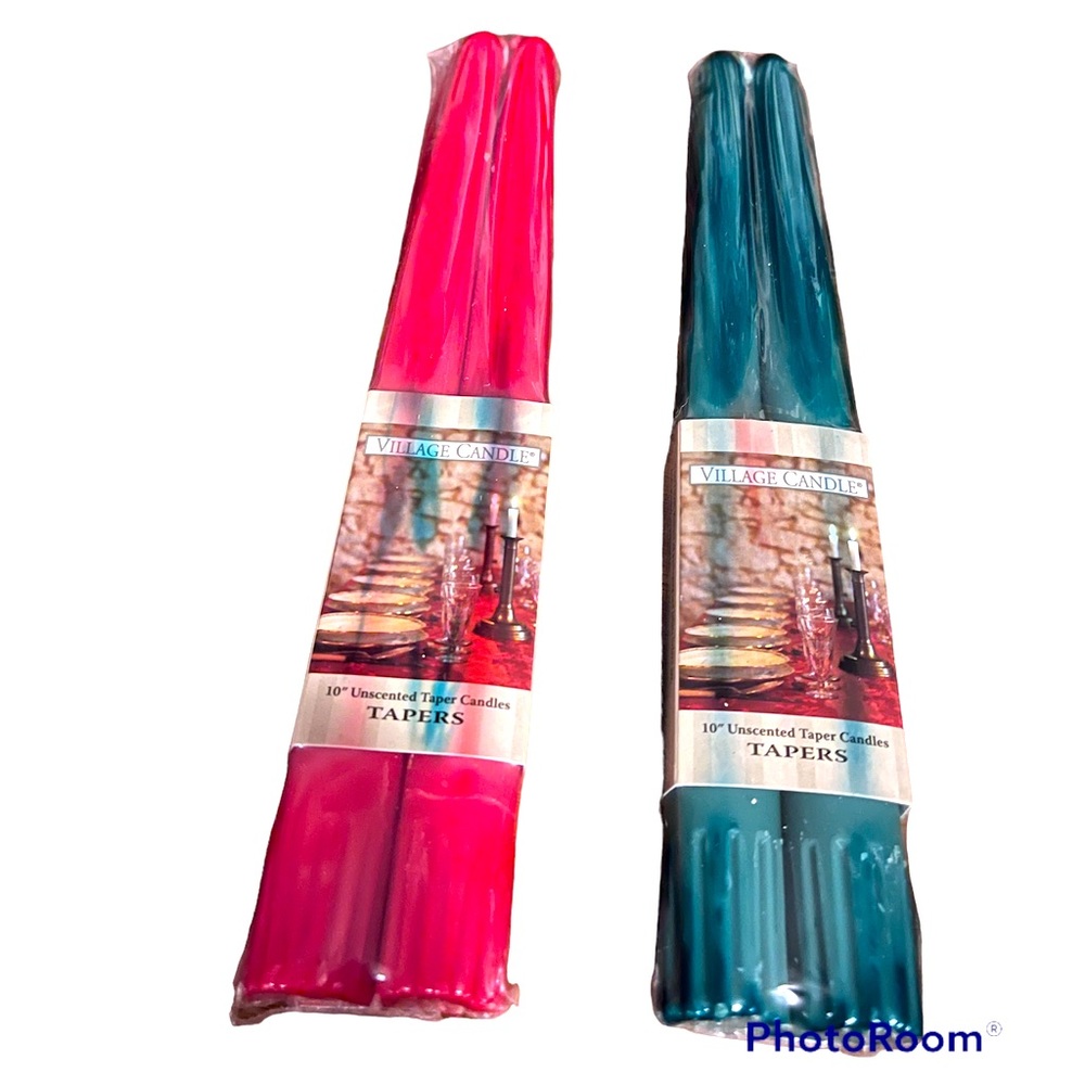 Village Candle 10” Unscented  Taper Candles